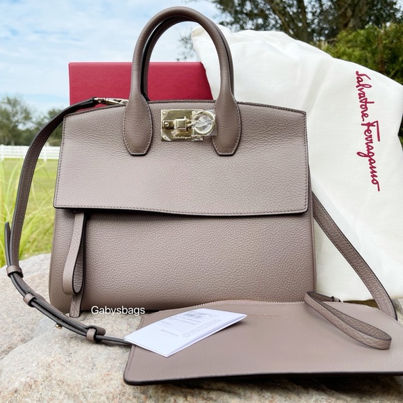 Salvatore Ferragamo Studio Bag Leather Satchel - Picture 6 of 13